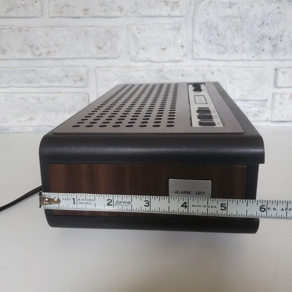70s Sears Roebuck Dual Digital Alarm Clock AM/FM Radio #23870 Retro Tested Works - Picture 11 of 12